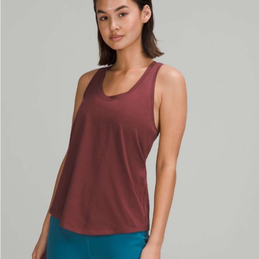 Lululemon🍋Love Tank❤️Pleated Chianti